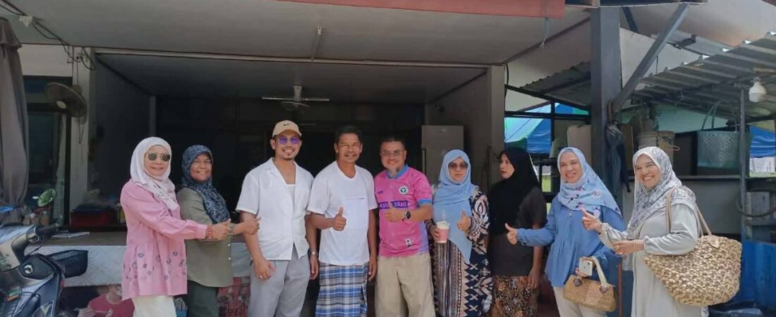นพ.ซุลกิฟลี ยูโซะ เยี่ยมเยียน นายสาทิตย์ ดาวเรือง ณ เกาะยาวน้อย